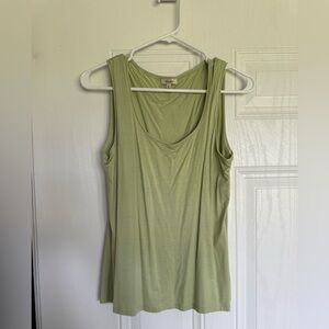 2 for $15 sale: Sinclair green scoop neck viscose tank top - 40